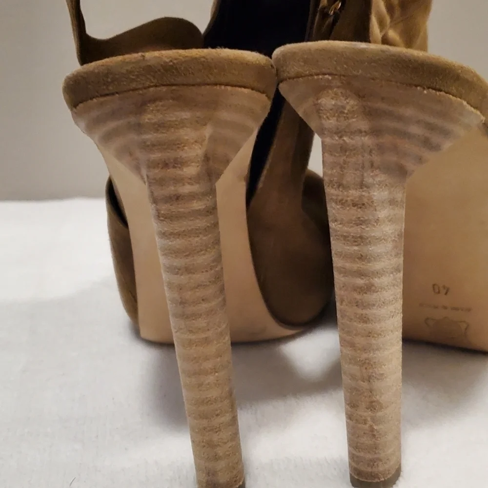 Pierre Hardy sz40(9) brown suede slingbacks